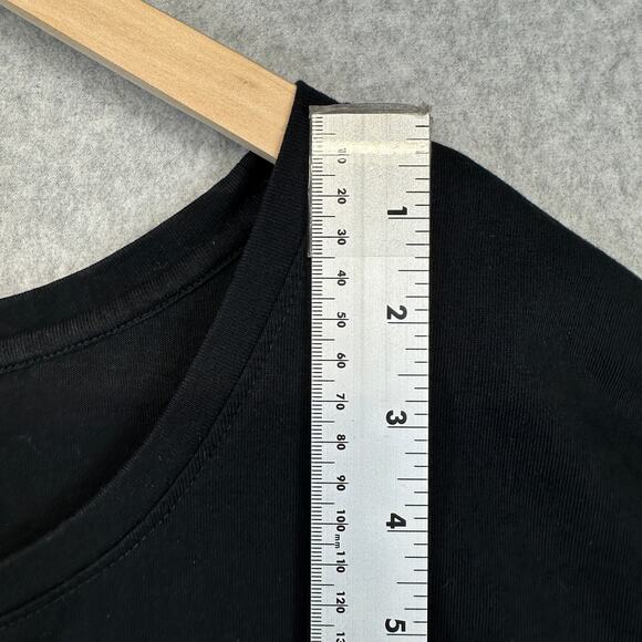 Liz & Me Top Womens Size 2X Black 100% Cotton Short Sleeve Sequins Pullover - Picture 9 of 10